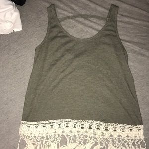 Green tank top